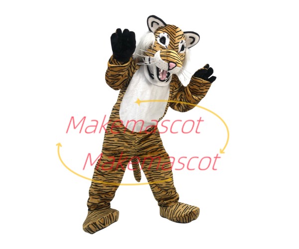 Forceful the Roaring Wild Tiger Mascot Costume