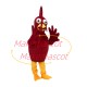 Frightened the Staring Red Chicken Mascot Costume