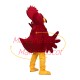 Frightened the Staring Red Chicken Mascot Costume