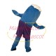 Joyful Baby Dolphin In Shorts Mascot Costume