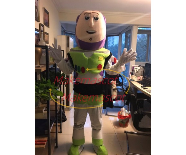 Cartoon Spaceman of the Future Buzz Lightyear Mascot Costume Cartoon Spaceman of the Future Buzz Lightyear Mascot Costume