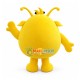Yellow Big Eyed Monster With Long Tentacles Cartoon Mascot Costume Yellow Big Eyed Monster With Long Tentacles Cartoon Mascot Costume