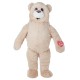 Cute Beige Soft Bear Mascot Costume For Surprised Party Cute Beige Soft Bear Mascot Costume For Surprised Party