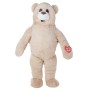 Cute Beige Soft Bear Mascot Costume For Surprised Party