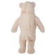 Cute Beige Soft Bear Mascot Costume For Surprised Party Cute Beige Soft Bear Mascot Costume For Surprised Party