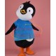 Naive The Baby Penguin With Tilted Head Cartoon Mascot Costume Naive The Baby Penguin With Tilted Head Cartoon Mascot Costume