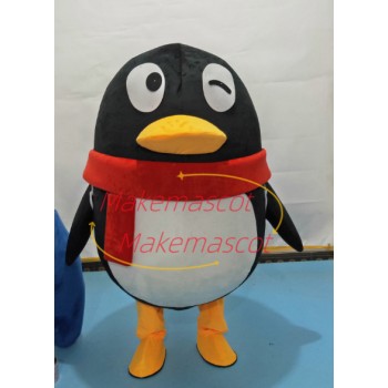 Funny Cartoon Icon The Enlarged Version Penguin Mascot Costume Funny Cartoon Icon The Enlarged Version Penguin Mascot Costume