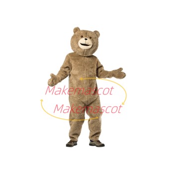 Adult Soft Plush Bear of Cartoon Style Mascot Costume Adult Soft Plush Bear of Cartoon Style Mascot Costume