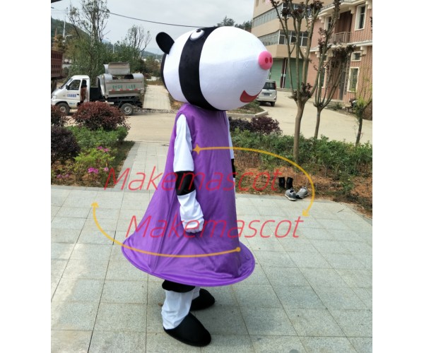 Customized Cartoon Character Zoe Zebra Mascot Costume Customized Cartoon Character Zoe Zebra Mascot Costume