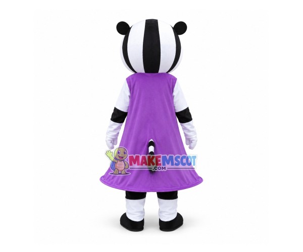 Customized Cartoon Character Zoe Zebra Mascot Costume Customized Cartoon Character Zoe Zebra Mascot Costume