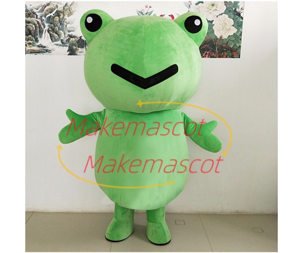Adult Lovely Cartoon Frog With Simple Look Mascot Costume Adult Lovely Cartoon Frog With Simple Look Mascot Costume