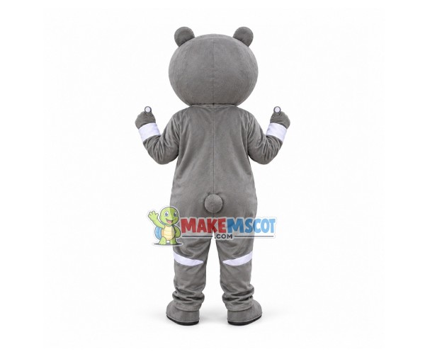 Depressed Soft Cartoon Gray Rilakkuma Mascot Costume Depressed Soft Cartoon Gray Rilakkuma Mascot Costume