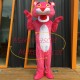 Humorous and Mischievous Pink Panther Mascot Cartoon Costume