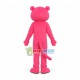 Humorous and Mischievous Pink Panther Mascot Cartoon Costume