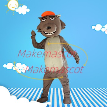 The Wise Villain Wolffy Mascot Costume Adult Outfit The Wise Villain Wolffy Mascot Costume Adult Outfit