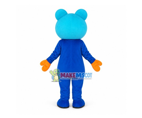 Vivid Cartoon Mixed Blue Frog Mascot Adult Costume Vivid Cartoon Mixed Blue Frog Mascot Adult Costume