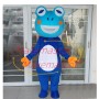 Vivid Cartoon Mixed Blue Frog Mascot Adult Costume