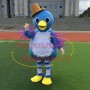 Gentle Duck With Lace Apron Mascot Costume for Celebration