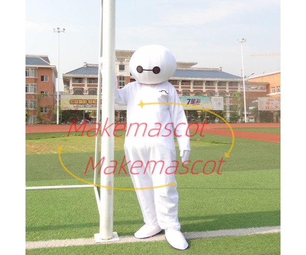 Human Look The Robot Baymax Cartoon Mascot Costume Human Look The Robot Baymax Cartoon Mascot Costume