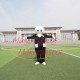 Slim Version of Baymax Wearing Black Suit Cartoon Mascot Costume