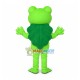 Lively Emerald Green Lotus Leaf Frog Mascot Costume Lively Emerald Green Lotus Leaf Frog Mascot Costume