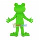 Huge Green Frog With Big Smile Face Cartoon Mascot Costume Huge Green Frog With Big Smile Face Cartoon Mascot Costume