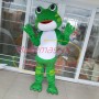 Sexy Big-eyed Frog With Red Lips Cartoon Mascot Costume