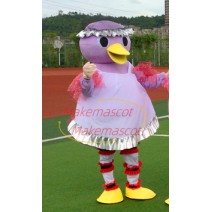 Tender Mother Duck Wearing Apron Cartoon Mascot Costume Tender Mother Duck Wearing Apron Cartoon Mascot Costume