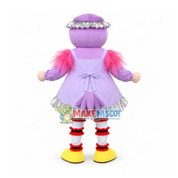 Tender Mother Duck Wearing Apron Cartoon Mascot Costume Tender Mother Duck Wearing Apron Cartoon Mascot Costume