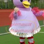 Tender Mother Duck Wearing Apron Cartoon Mascot Costume