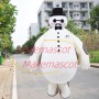 Interesting Cartoon Baymax With Gentleman Look Mascot Costume