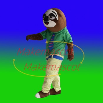 Slow Officer Sloth Lightning Mascot Costume For Adult