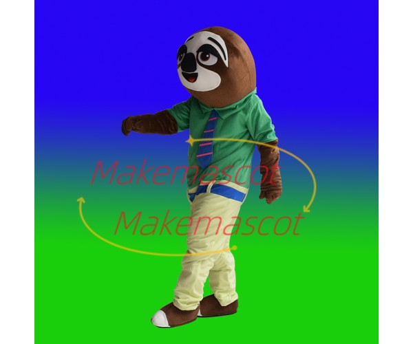 Slow Officer Sloth Lightning Mascot Costume For Adult Slow Officer Sloth Lightning Mascot Costume For Adult