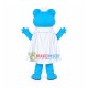 Friendly Big Eyed Frog In White Cloak Cartoon Mascot Costume Friendly Big Eyed Frog In White Cloak Cartoon Mascot Costume