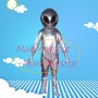 Shiny Silver Alien With Special Power Adult Mascot Costume