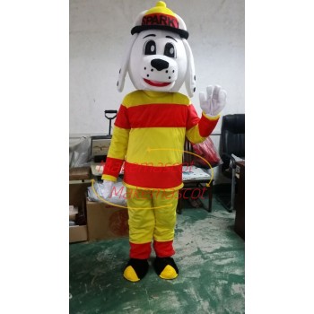 Brave Fire Dog of The Rescue Team Adult Mascot Costume Brave Fire Dog of The Rescue Team Adult Mascot Costume