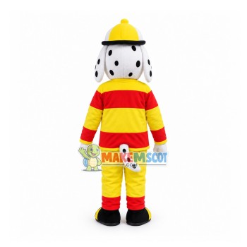 Brave Fire Dog of The Rescue Team Adult Mascot Costume