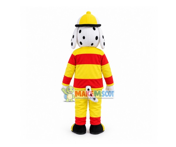 Brave Fire Dog of The Rescue Team Adult Mascot Costume Brave Fire Dog of The Rescue Team Adult Mascot Costume