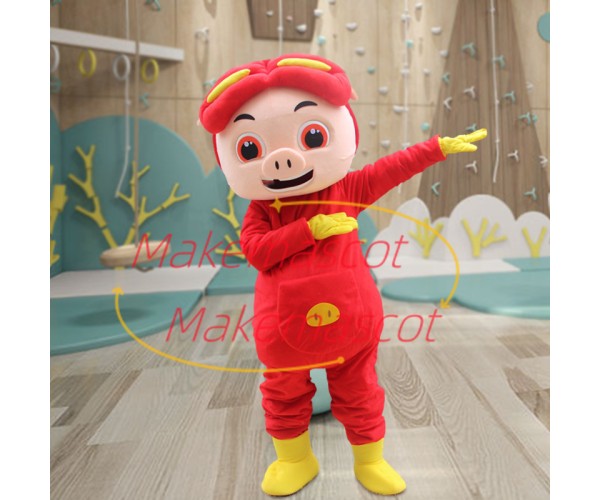 Realistic Cartoon Optimistic Boy GG Bond Mascot Costume Realistic Cartoon Optimistic Boy GG Bond Mascot Costume