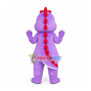 Active Cartoon Purple Baby Dinosaur Mascot Costume Active Cartoon Purple Baby Dinosaur Mascot Costume
