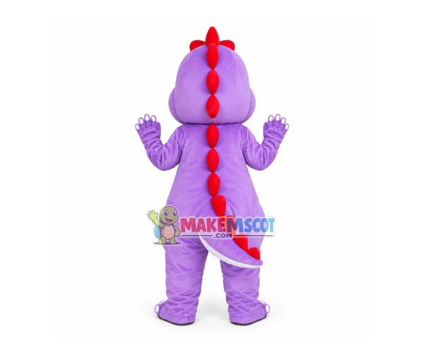 Active Cartoon Purple Baby Dinosaur Mascot Costume Active Cartoon Purple Baby Dinosaur Mascot Costume