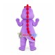 Active Cartoon Purple Baby Dinosaur Mascot Costume Active Cartoon Purple Baby Dinosaur Mascot Costume