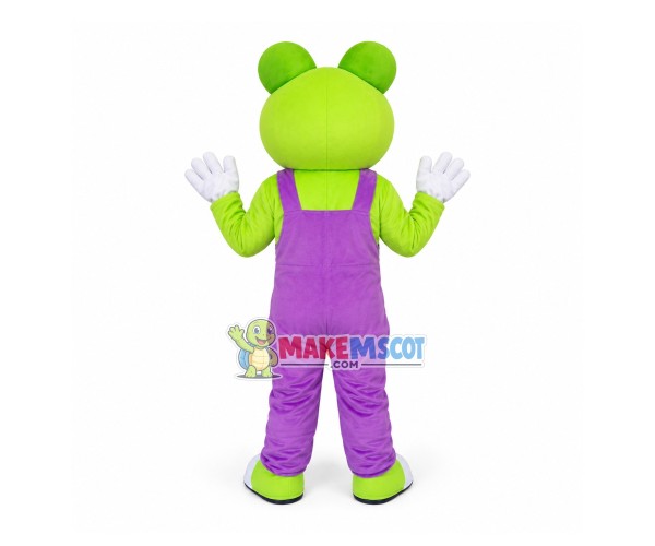 Adult Cute Cartoon Frog With Big Eyes Mascot Costume Adult Cute Cartoon Frog With Big Eyes Mascot Costume