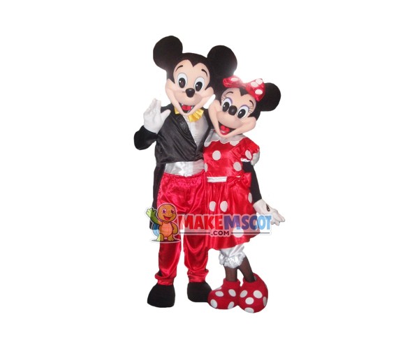 Clubhouse Mouse Regular Mouse Micky and Minnie Couple Mascot Costume Clubhouse Mouse Regular Mouse Micky and Minnie Couple Mascot Costume