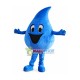 Blue Water Droplet Mascot Costume