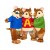 Alvin and the Chipmunks Costumes Alvin/Simone/Theodore Chipmunks Mascot Costume