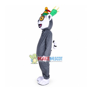 Unisex Madagascar King Julian Lemur Lemuroid Lemuridae Mascot Costume Cartoon Character Unisex Madagascar King Julian Lemur Lemuroid Lemuridae Mascot Costume Cartoon Character