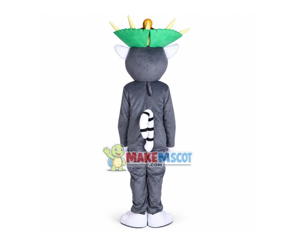 Unisex Madagascar King Julian Lemur Lemuroid Lemuridae Mascot Costume Cartoon Character Unisex Madagascar King Julian Lemur Lemuroid Lemuridae Mascot Costume Cartoon Character