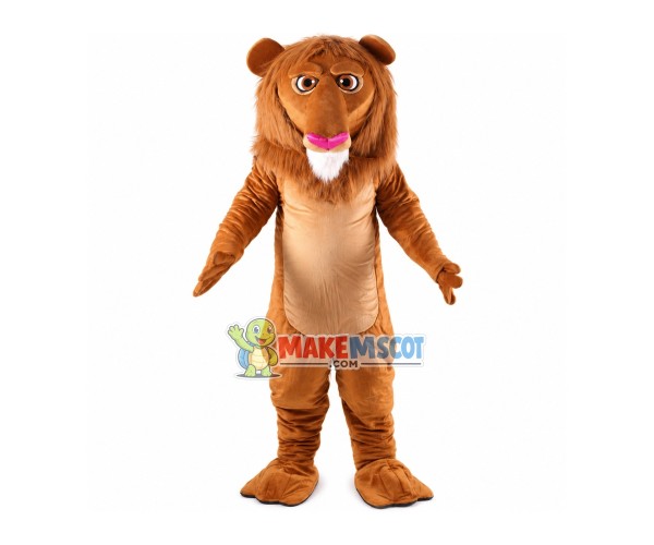 Cute Wally Lion Mascot Costume
