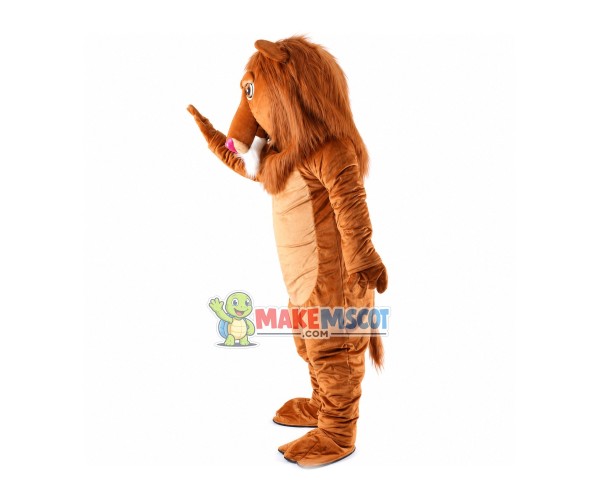 Cute Wally Lion Mascot Costume